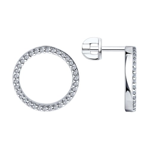 Серьги SOKOLOV - Серебро 925, Фианит (арт. 94026738)