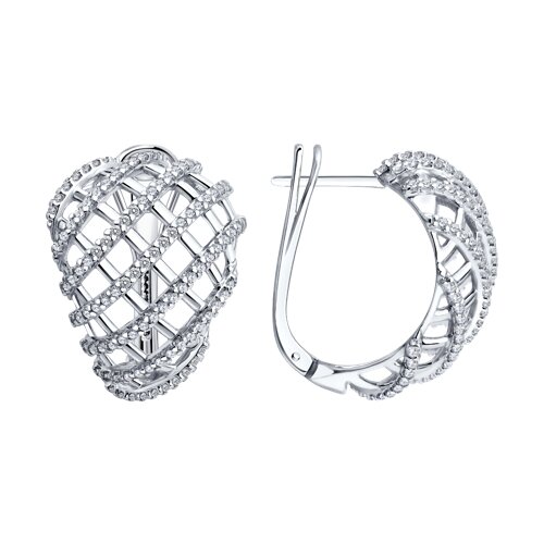 Серьги SOKOLOV - Серебро 925, Фианит (арт. 94027520)