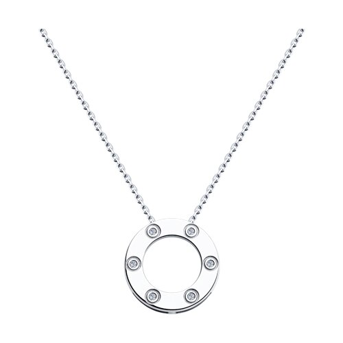 Колье SOKOLOV - Серебро 925, Фианит (арт. 94070704)