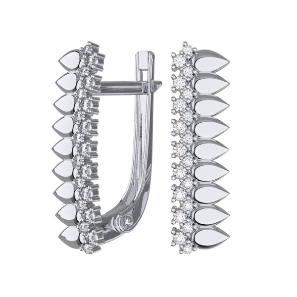 Серьги POKROVSKY - Серебро 925, Фианит (арт. 2101595-00775)