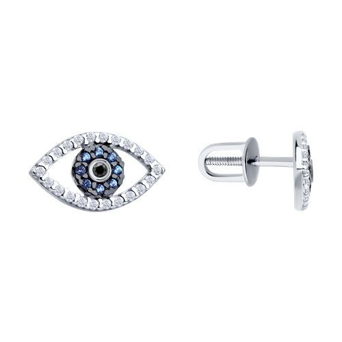 Серьги Diamant - Серебро 925, Фианит (арт. 94-122-02190-1)