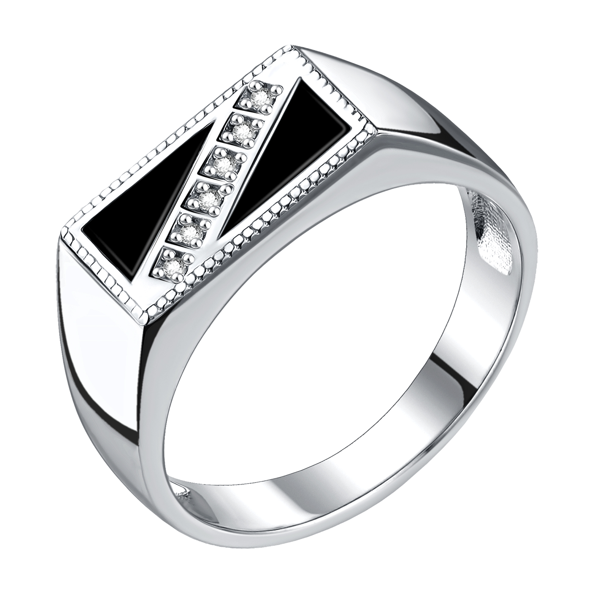 Кольцо Talant - Серебро 925, Агат, Фианит (арт. 21-72-0801-17544)