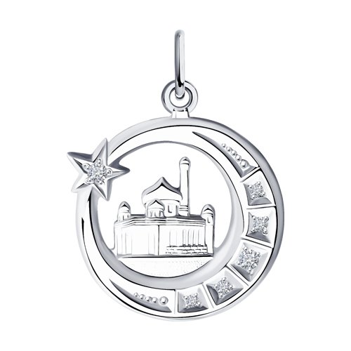 Подвеска SOKOLOV - Серебро 925, Фианит (арт. 94030686)