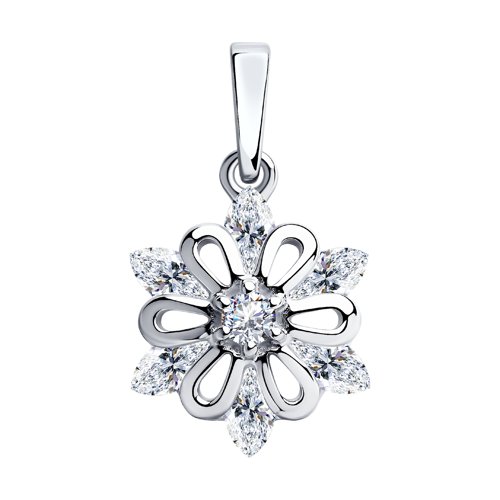 Подвеска SOKOLOV - Серебро 925, Фианит (арт. 94032346)