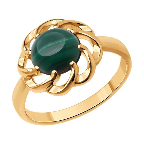 Кольцо Diamant - Серебро 925, Малахит (арт. 93-310-02626-1)