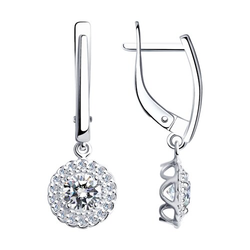 Серьги Diamant - Серебро 925, Фианит (арт. 94-121-00600-1)