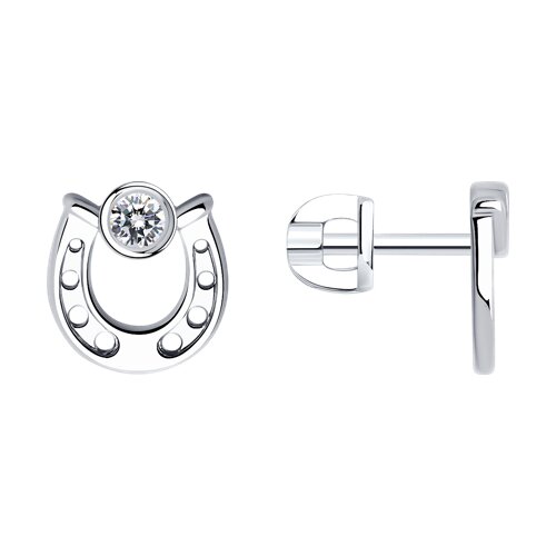 Серьги SOKOLOV - Серебро 925, Фианит (арт. 94025937)