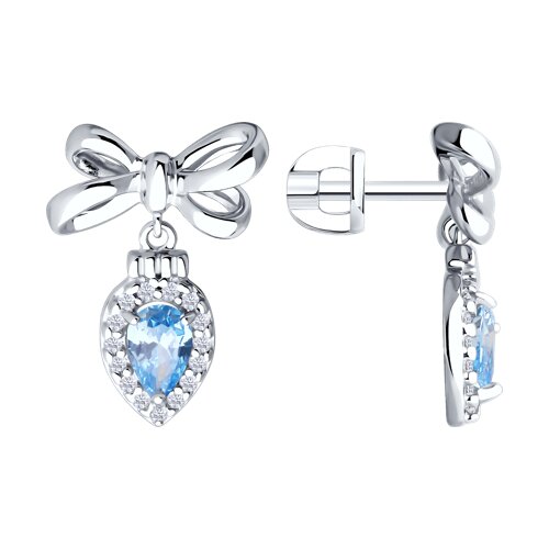 Серьги SOKOLOV - Серебро 925, Фианит (арт. 94026713)