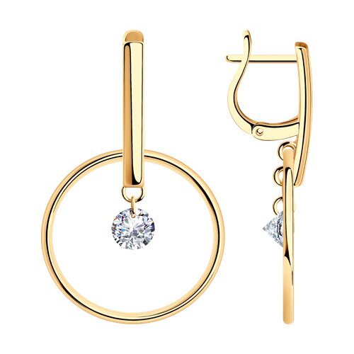 Серьги SOKOLOV - Серебро 925, Фианит (арт. 93022158)