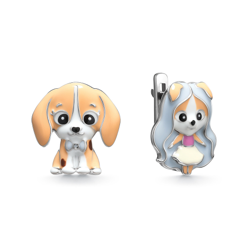 Серьги Мириада - Серебро 925, Эмаль (арт. 901022735)