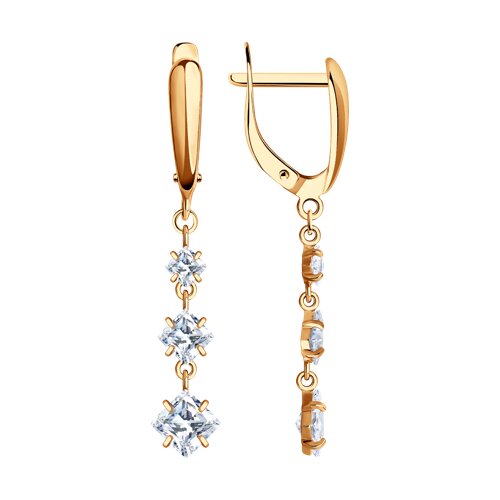 Серьги SOKOLOV - Серебро 925, Фианит (арт. 93021106)