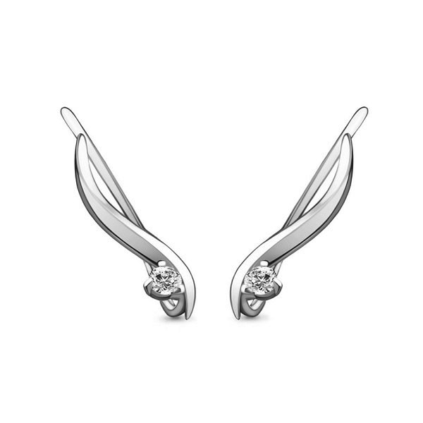 Серьги Аквамарин - Серебро 925, Фианит (арт. 45505А.5)