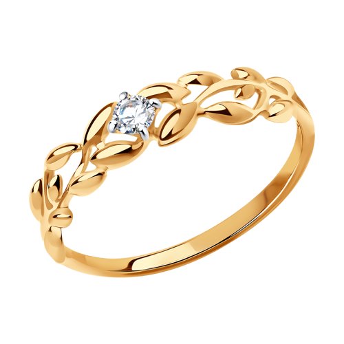 Кольцо SOKOLOV - Золото 585, Фианит (арт. 017237)