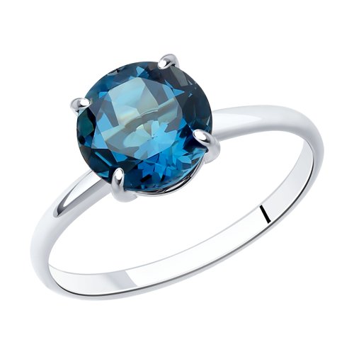 Кольцо SOKOLOV - Серебро 925, Топаз лондон (арт. 92012031)