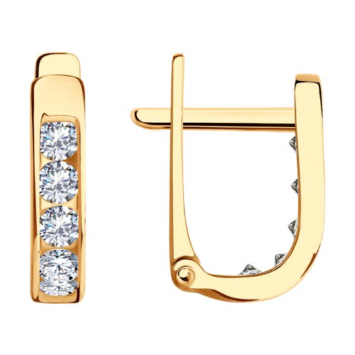 Серьги SOKOLOV - Золото 375, Фианит (арт. 31-120-01233-1)