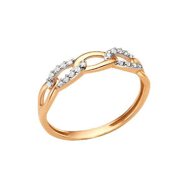 Кольцо ЮФ Династия - Золото 375, Фианит (арт. 000901-5102)