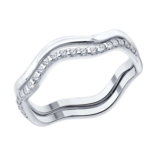 Кольцо SOKOLOV - Серебро 925, Фианит (арт. 94014674)