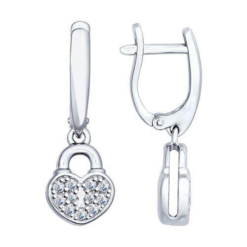 Серьги SOKOLOV - Серебро 925, Фианит (арт. 94022154)