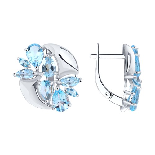 Серьги SOKOLOV - Серебро 925, Топаз (арт. 92022348)