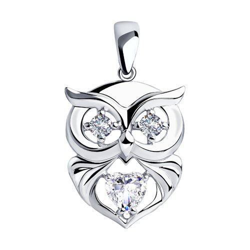 Подвеска SOKOLOV - Серебро 925, Фианит (арт. 94032318)