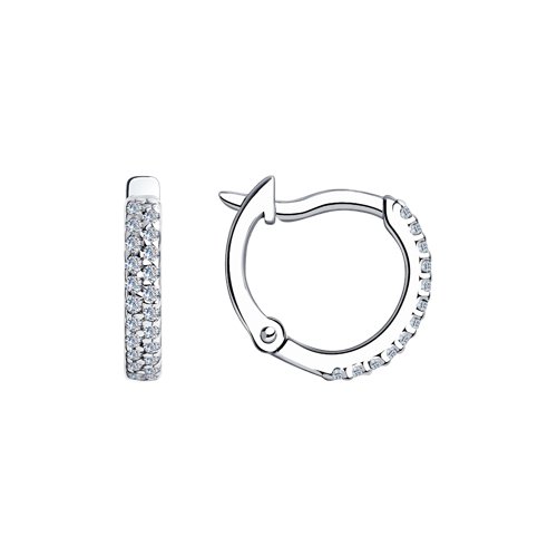 Серьги SOKOLOV - Серебро 925, Фианит (арт. 94020628)