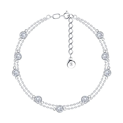 Браслет SOKOLOV - Серебро 925, Фианит (арт. 94050182)