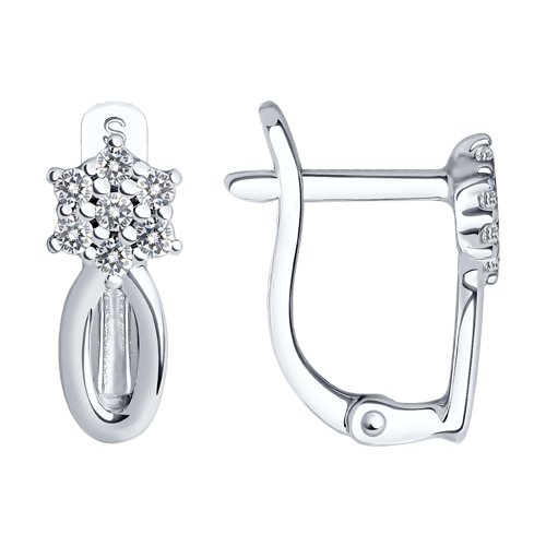 Серьги SOKOLOV - Серебро 925, Фианит (арт. 94021370)