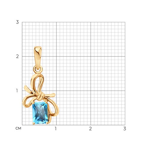 Подвеска SOKOLOV - Золото 585, Топаз (арт. 733080)