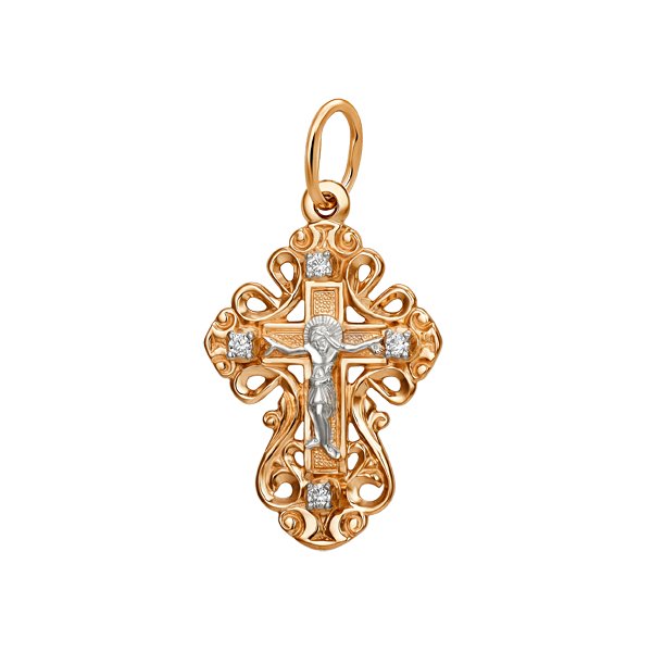 Подвеска ЮФ Династия - Золото 375, Фианит (арт. 704447-5102)