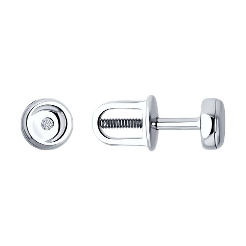 Серьги Diamant - Серебро 925, Бриллианит (арт. 94-222-02699-1)