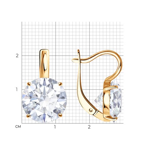 Серьги SOKOLOV - Серебро 925, Фианит (арт. 93022563)