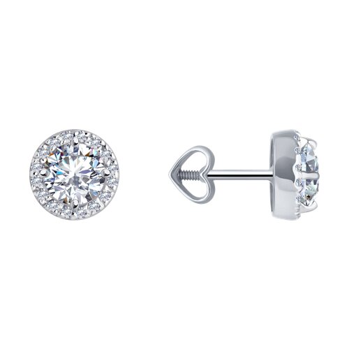 Серьги Diamant - Золото 585, Фианит (арт. 52-122-02352-1)