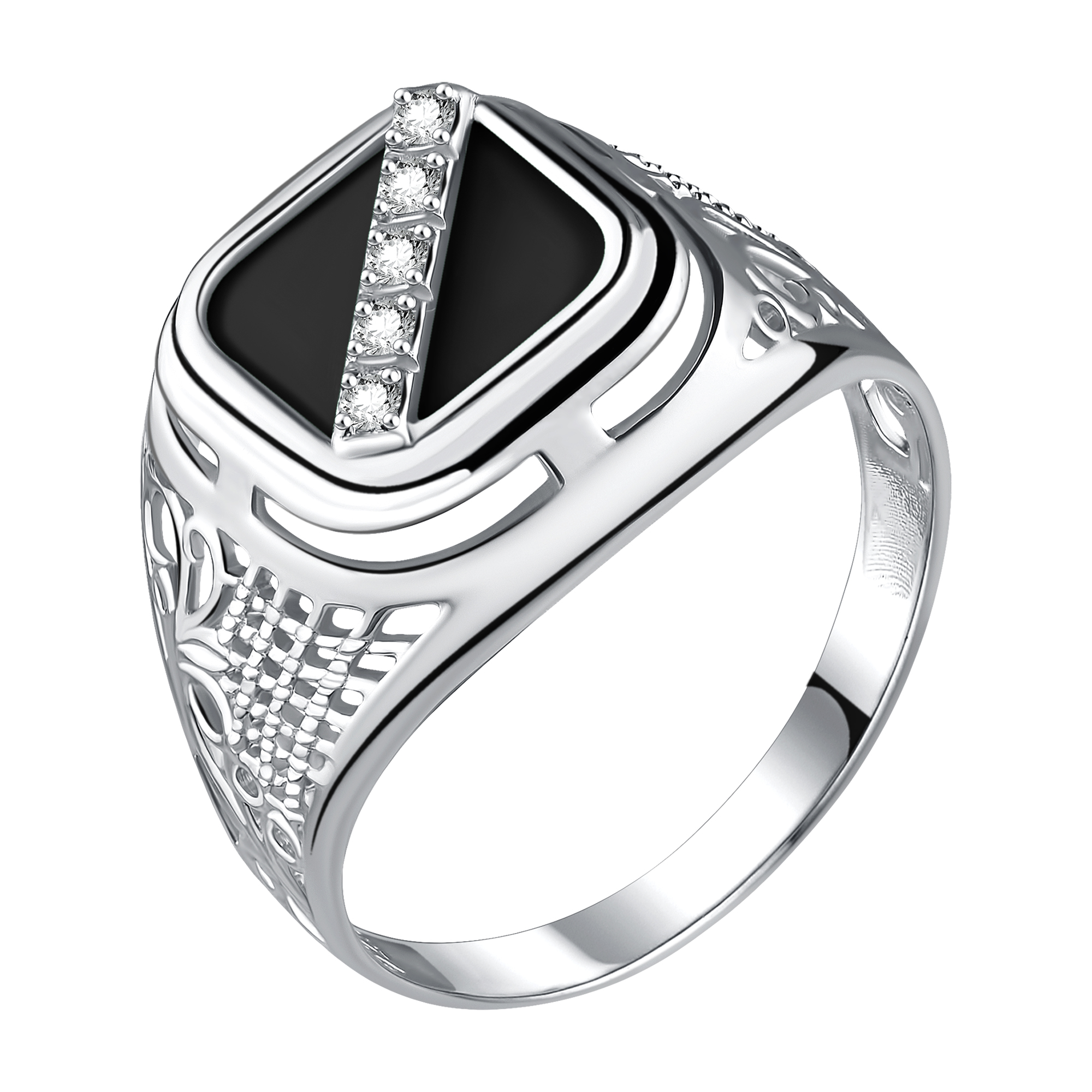 Кольцо Talant - Серебро 925, Агат, Фианит (арт. 21-72-0801-17547)