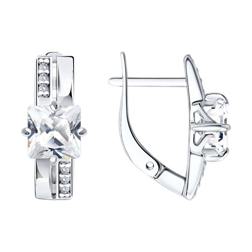 Серьги SOKOLOV - Серебро 925, Фианит (арт. 94027695)