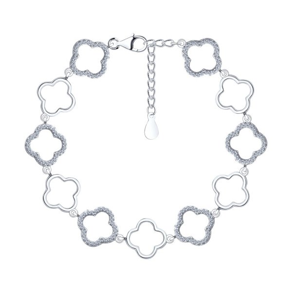 Браслет SOKOLOV - Серебро 925, Фианит (арт. 94051198-91)