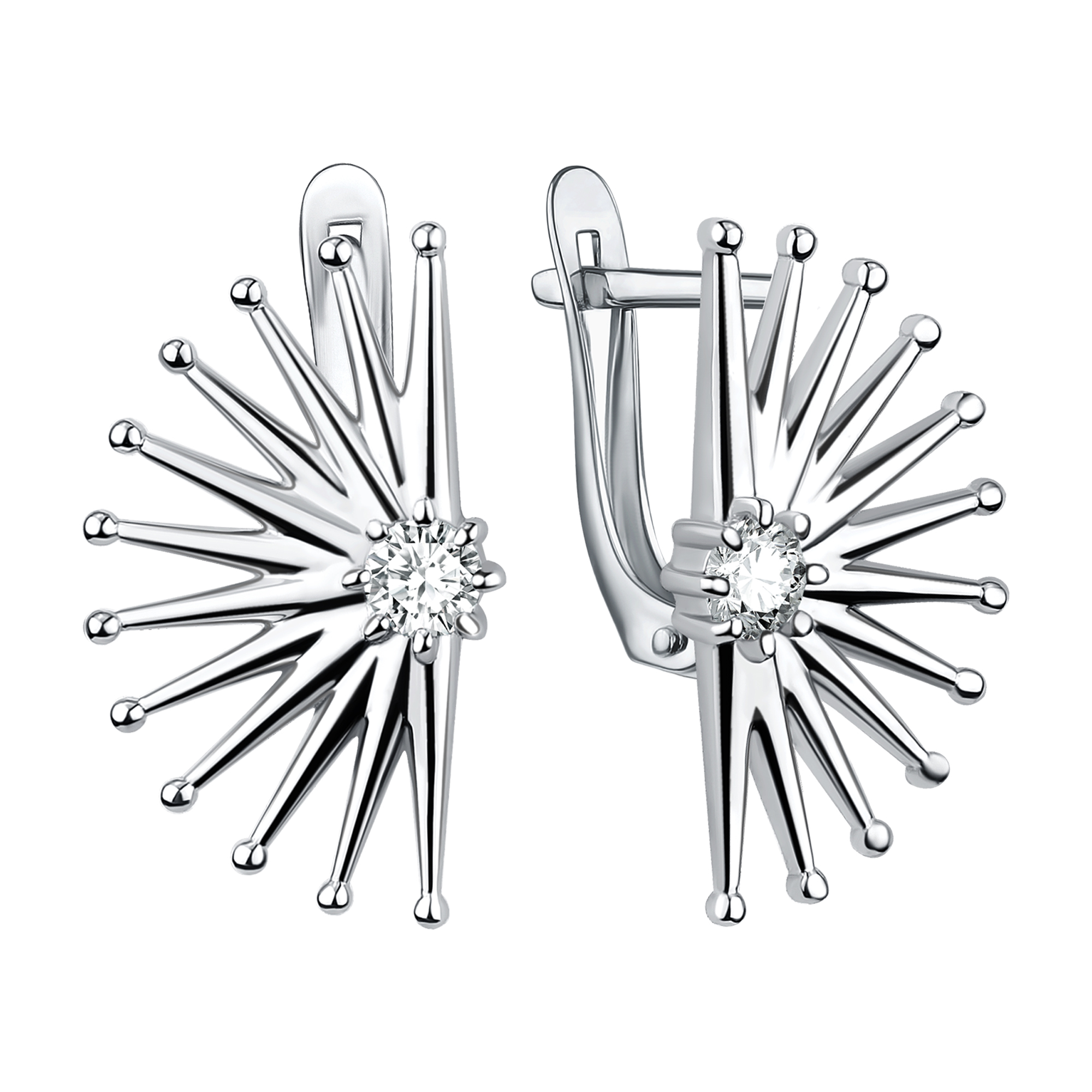 Серьги Talant - Серебро 925, Фианит (арт. 10-72-0001-17328)