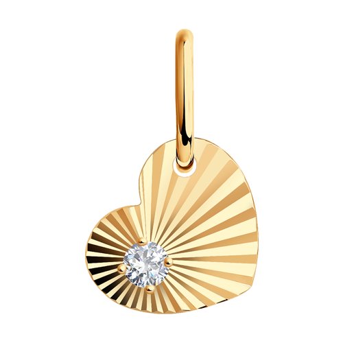 Подвеска SOKOLOV - Золото 585, Фианит (арт. 031475)