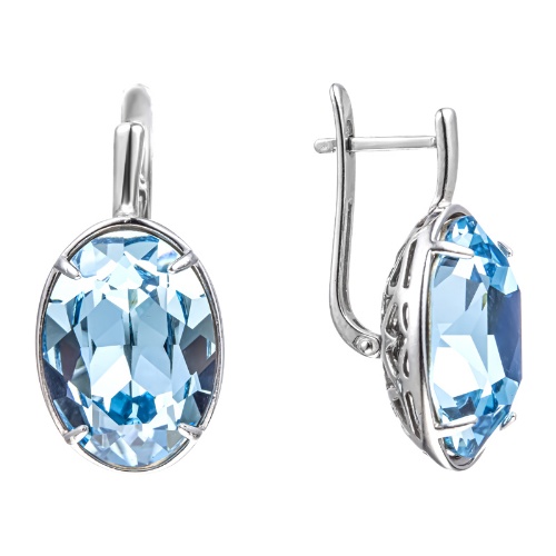 Серьги Мастер Клио - Серебро 925, Синтетический ситалл (арт. 23С0610Д-19)