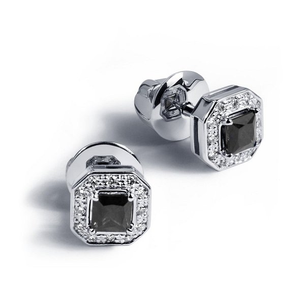 Серьги Platinum Lab. - Платина 950 (арт. ПС-277Ч-01)