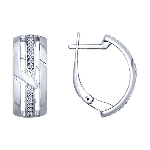 Серьги SOKOLOV - Серебро 925, Фианит (арт. 94022949)