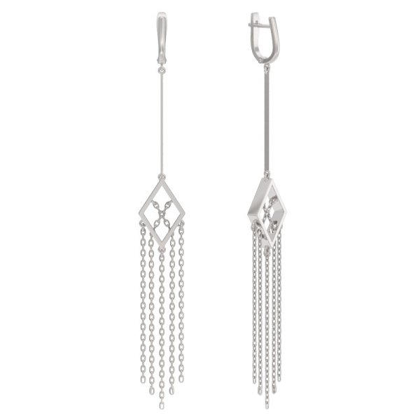 Серьги ООО "ЮК "Арина" - Серебро 925 (арт. 1044312-00000)