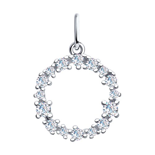 Подвеска SOKOLOV - Серебро 925, Фианит (арт. 94032330)
