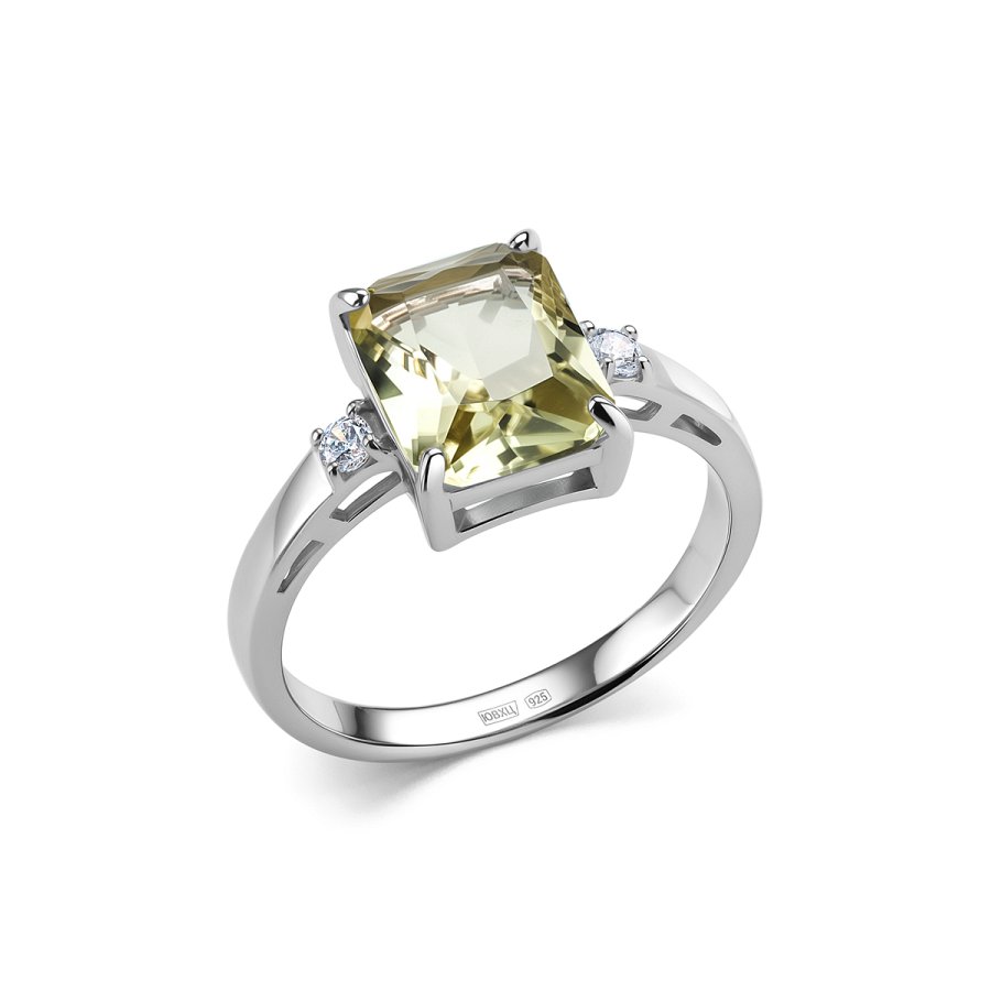 Кольцо Дар - Серебро 925, Кварц, Фианит (арт. К-3927рс4148)