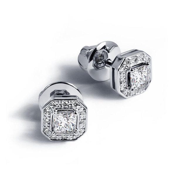 Серьги Platinum Lab. - Платина 950 (арт. ПС-277-01)