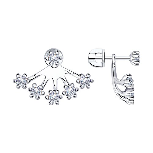 Серьги Diamant - Серебро 925, Фианит (арт. 94-122-01489-1)