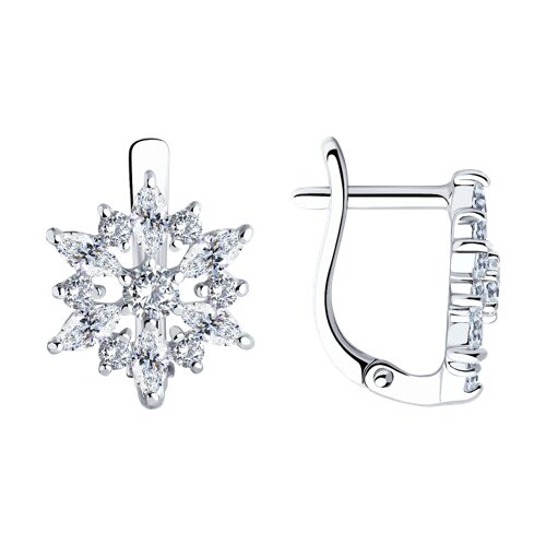 Серьги SOKOLOV - Серебро 925, Фианит (арт. 94026098)