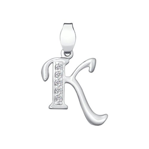 Подвеска SOKOLOV - Серебро 925, Фианит (арт. 94030454)