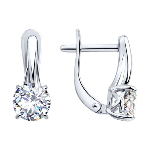 Серьги SOKOLOV - Серебро 925, Фианит (арт. 94023247)