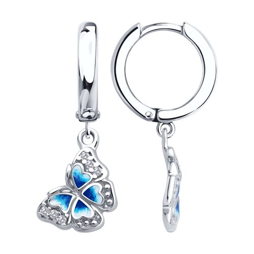 Серьги SOKOLOV - Серебро 925, Эмаль (арт. 94027025)