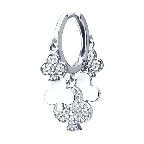 Серьга SOKOLOV - Серебро 925, Фианит (арт. 94170359)